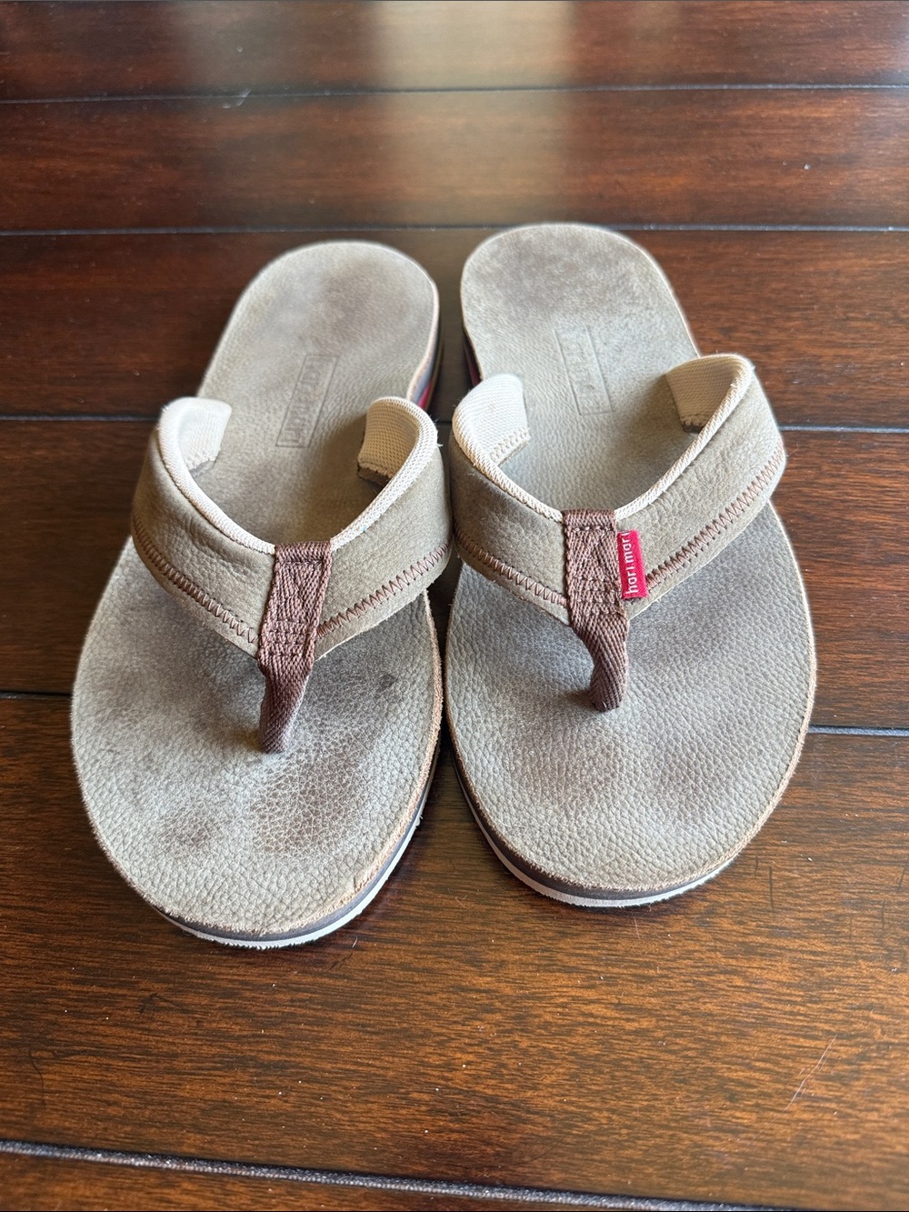 Men's Tan Suede Flip Flop Sandals - Casual Comfort